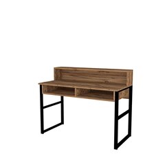 Письменный стол Kemo, коричневый/черный цена и информация | Компьютерные, письменные столы | kaup24.ee