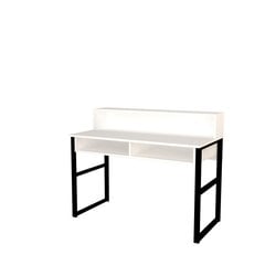 Письменный стол Zakkum, белый/черный цена и информация | Компьютерные, письменные столы | kaup24.ee