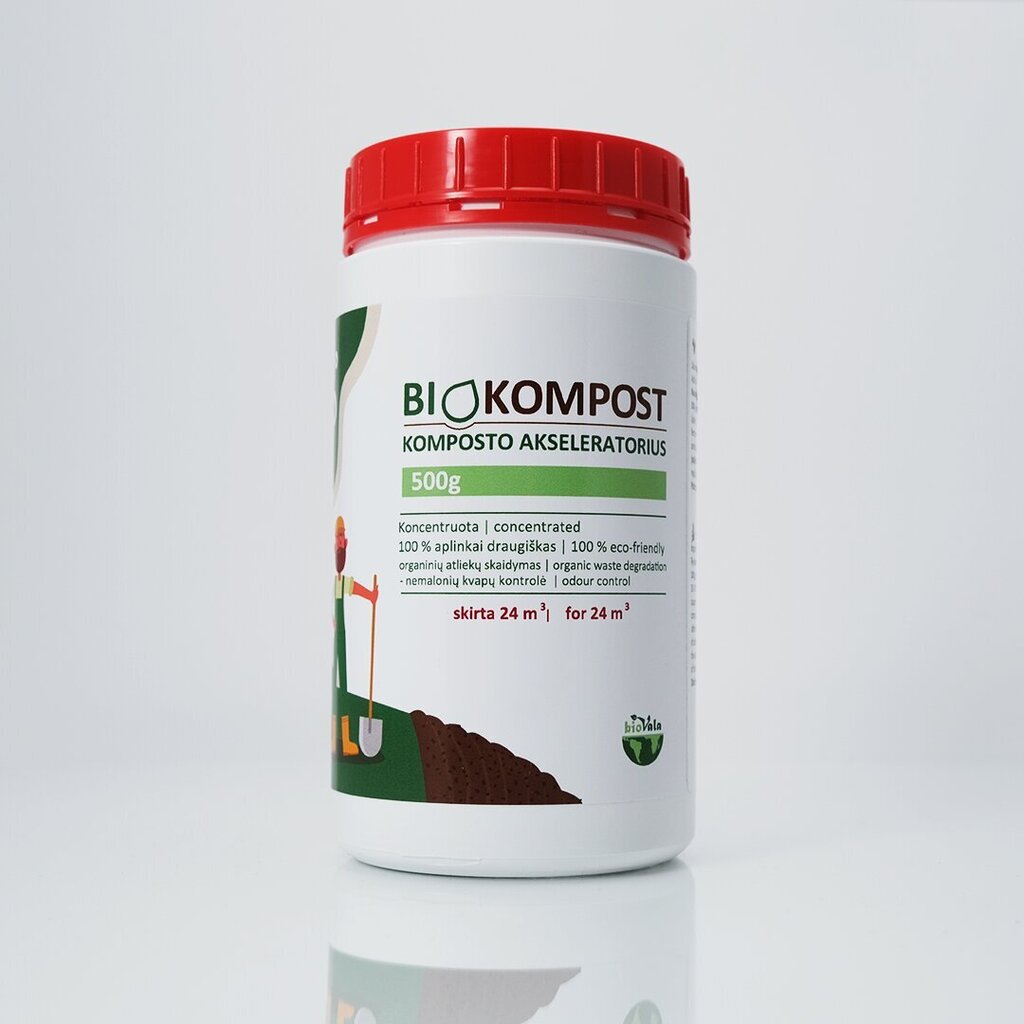 Komposti kiirendi BioVala - BioKompost, 500 g / 25 m3 цена и информация | Mikroorganismid, bakterid | kaup24.ee