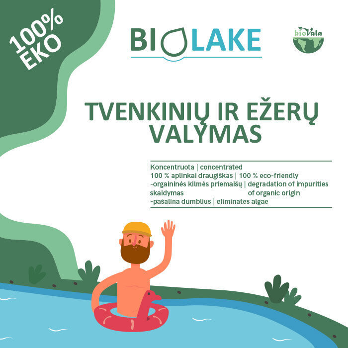 Puhastusvahend BioVala - BioLake tiikide, järvede ja aiabasseinide jaoks, 250 g / 25 m3 цена и информация | Mikroorganismid, bakterid | kaup24.ee