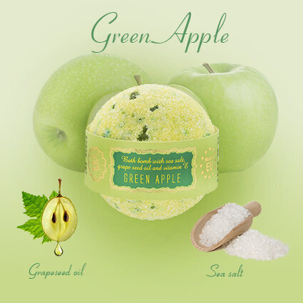 Vannipall Green Apple Saules Fabrika, 145 g hind ja info | Dušigeelid, õlid | kaup24.ee