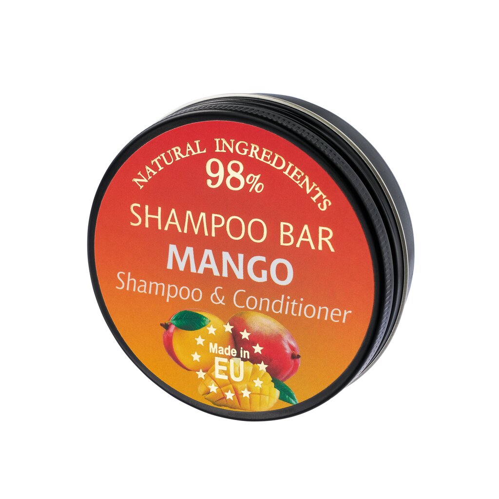 Tahke šampoon "Mango" (in aluminium jar) Saules Fabrika, 60g цена и информация | Šampoonid | kaup24.ee