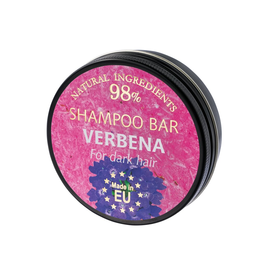 Tahke šampoon "Verbena" (in aluminium jar) Saules Fabrika, 60g hind ja info | Šampoonid | kaup24.ee