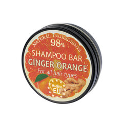 Tahke šampoon "Ginger-orange" (in aluminium jar) Saules Fabrika, 60g hind ja info | Šampoonid | kaup24.ee