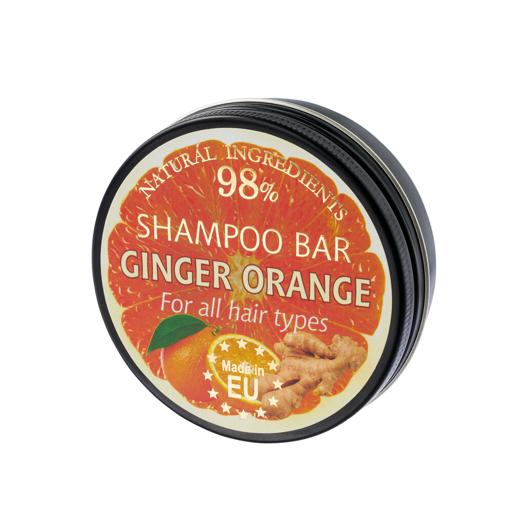 Tahke šampoon "Ginger-orange" (in aluminium jar) Saules Fabrika, 60g цена и информация | Šampoonid | kaup24.ee