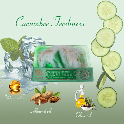 Glütseriinseep Cucumber Freshness Saules Fabrika 80 g hind ja info | Seebid | kaup24.ee