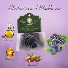 Glütseriinseep Blueberries-Blackberries Saules Fabrika, 80 g цена и информация | Мыло | kaup24.ee