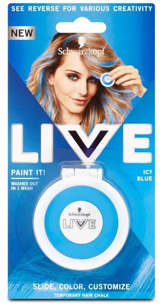 Mahapestav juuksekriit Schwarzkopf Live Paint it!, 3,5 g, Icy Blue цена и информация | Juuksevärvid | kaup24.ee