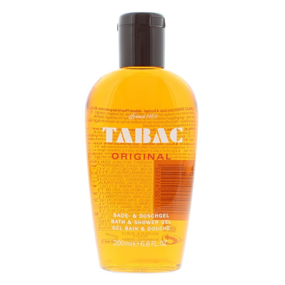 Lõhnastatud dušigeel Tabac Original meestele, 200 ml цена и информация | Lõhnastatud kosmeetika meestele | kaup24.ee