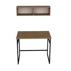 Письменный стол Gama, коричневый/черный цена и информация | Компьютерные, письменные столы | kaup24.ee
