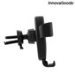 InnovaGoods V0103067 Air Vent Car Holder With Wireless Charging + Micro USB Cable Black цена и информация | Mobiiltelefonide hoidjad | kaup24.ee