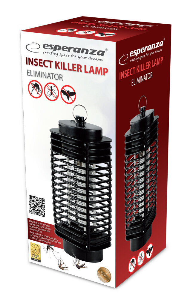 Putukatõrjelamp Esperanza EHQ002 - ELIMINATOR цена и информация | Sääsetõrjevahendid | kaup24.ee