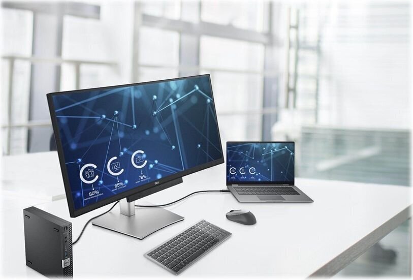 LCD monitor|DELL|P3421W|34"|Business/Curved/21 : 9|Panel IPS|3440x1440|21:9|60Hz|Matt|8 ms|Swivel|Reguleeritav kõrgus|Kallutus|Värv hõbedane|210-BDDU hind ja info | Monitorid | kaup24.ee