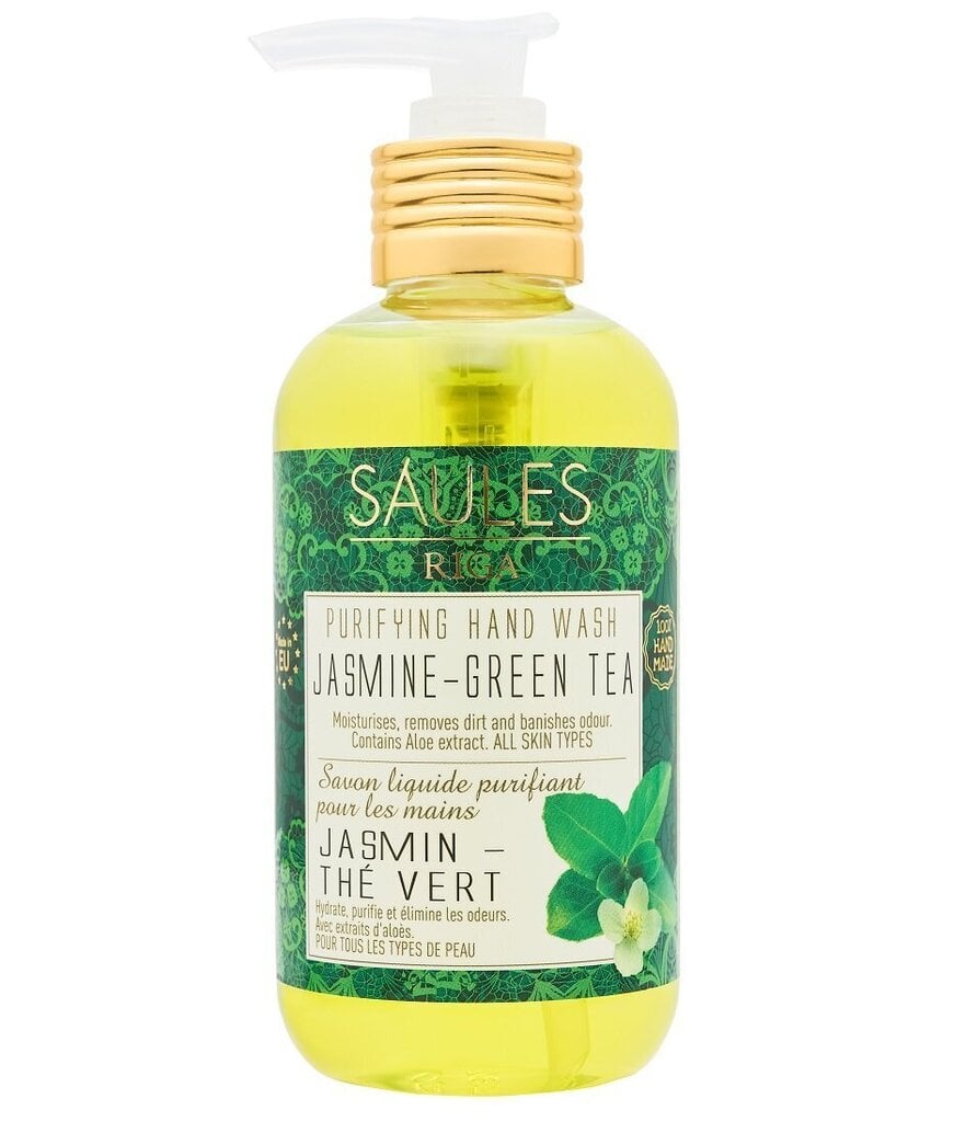 Vedelseep kätele Jasmine-green tea Saules Fabrika 200 ml hind ja info | Seebid | kaup24.ee