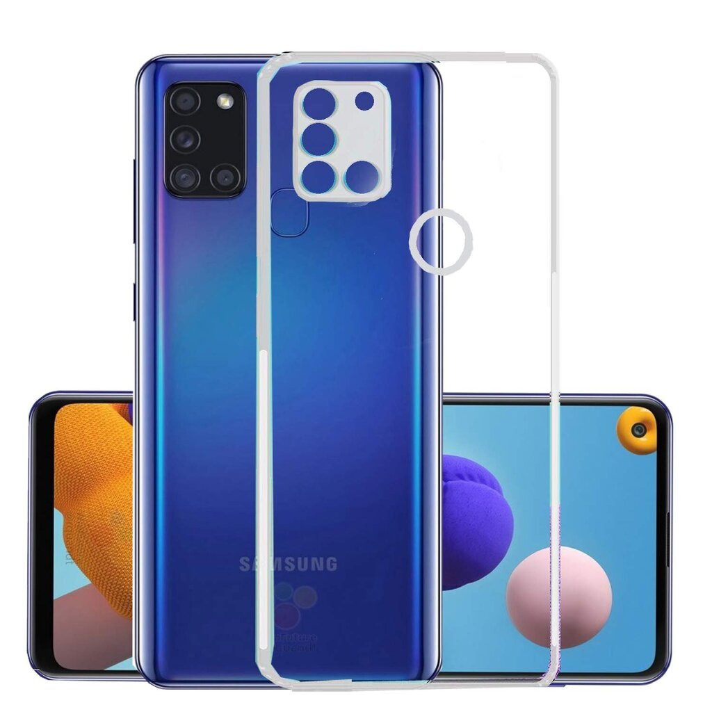 Silikoonist telefoniümbris Hallo Ultra Back Case 1mm Samsung Galaxy A21, läbipaistev hind ja info | Telefoni kaaned, ümbrised | kaup24.ee