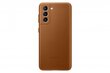 Samsung Leather ümbris telefonile Samsung Galaxy S21, brown hind ja info | Telefoni kaaned, ümbrised | kaup24.ee