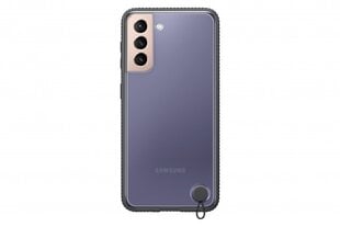 Samsung läbipaistev kaitsekate G991B Galaxy S21 must EF-GG991CBEGWW цена и информация | Чехлы для телефонов | kaup24.ee