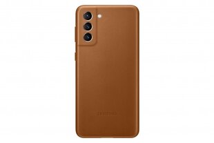 Samsung Leather Cover telefonile Samsung Galaxy S21 Plus, brown цена и информация | Чехлы для телефонов | kaup24.ee