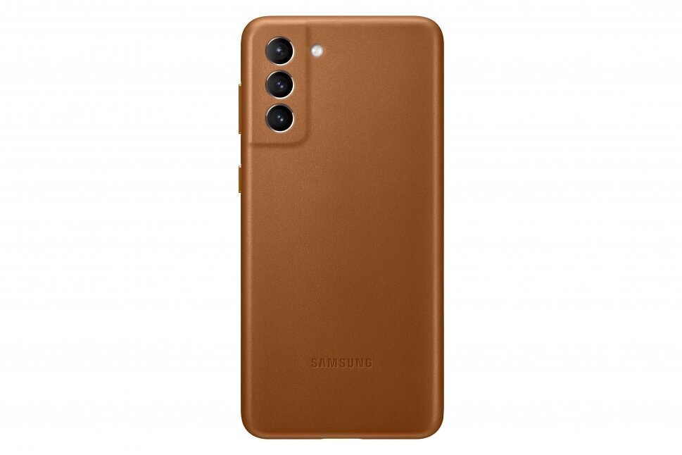 Samsung Leather Cover telefonile Samsung Galaxy S21 Plus, brown цена и информация | Telefoni kaaned, ümbrised | kaup24.ee