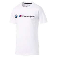 Meeste motospordi T-särk Puma Bmw Mms Logo Tee White 57869402, valge цена и информация | Мужские футболки | kaup24.ee