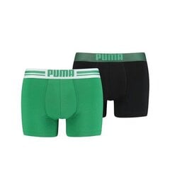 Meeste aluspüksid Puma Placed Logo Boxer, roheline/hall цена и информация | Мужские трусы | kaup24.ee