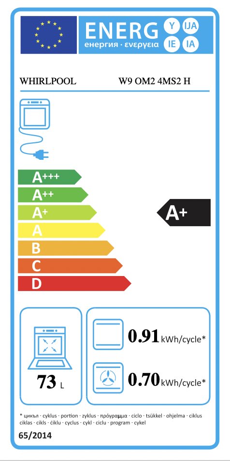 Whirlpool W9 OM2 4MS2 H hind ja info | Ahjud | kaup24.ee