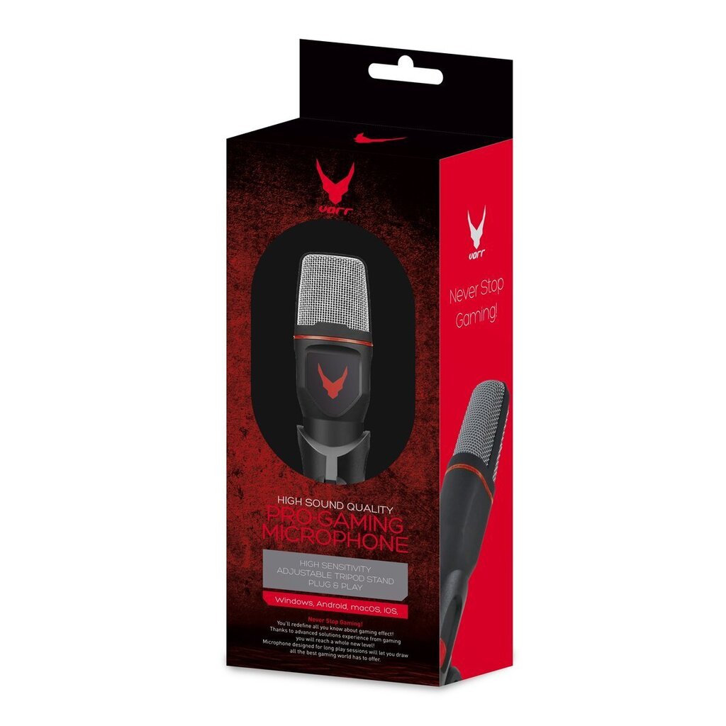 Varr VGMM Pro Gaming Microphone Mini + Tripod Black цена и информация | Mikrofonid | kaup24.ee