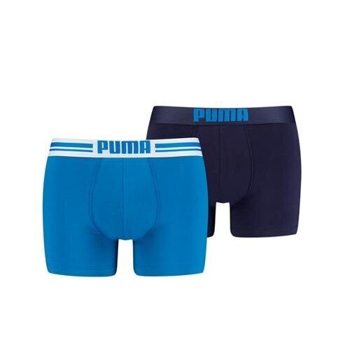 Meeste aluspüksid Puma Placed Logo Boxer, sinine hind ja info | Meeste aluspesu | kaup24.ee