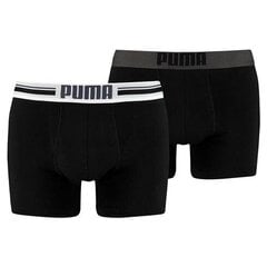 Meeste aluspüksid Puma Placed Logo Boxer, must hind ja info | Meeste aluspesu | kaup24.ee