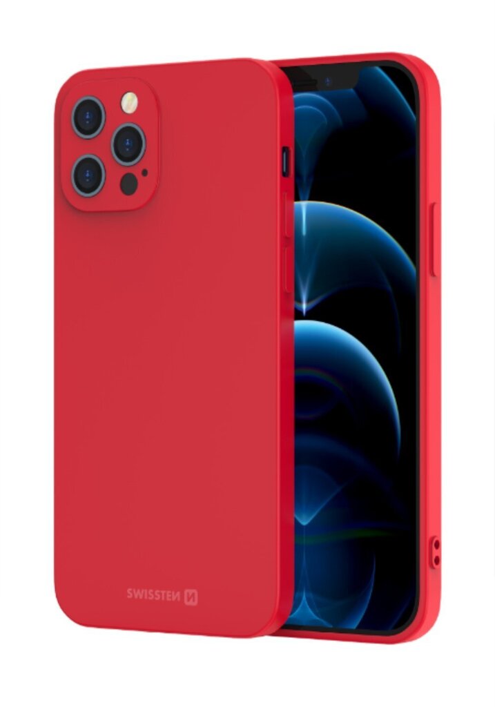 Swissten Soft Joy Silicone Case for Samsung Galaxy A41 Red цена и информация | Telefoni kaaned, ümbrised | kaup24.ee