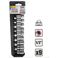 Peade komplekt Torx 1/2 E10-E24 цена и информация | Механические инструменты | kaup24.ee