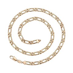 Позолоченная классическая цепочка с 18 каратным золотым покрытием, длина 60 см цена и информация | Украшения на шею | kaup24.ee
