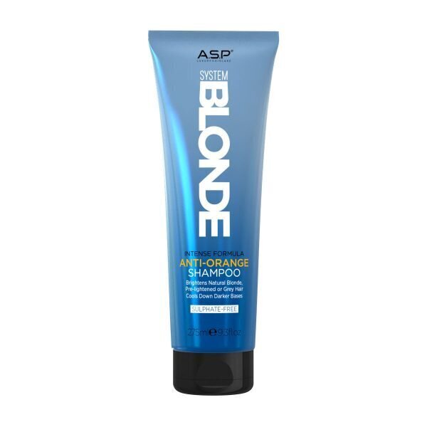 Sulfaadivaba hõbešampoon ASP System Blonde Anti-Orange 275ml hind ja info | Šampoonid | kaup24.ee
