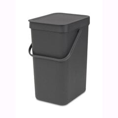 Brabantia мусорный ящик, 12л, серый цена и информация | Мусорные баки | kaup24.ee