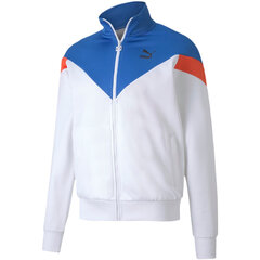 Meeste vabaaja dressipluus Puma Iconic MCS Track Jacket PT 59644302, valge цена и информация | Мужские толстовки | kaup24.ee