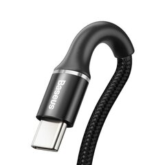 USB кабель Baseus halo USB to Type-C 3A 1 м CATGH-B01, черный цена и информация | Кабели для телефонов | kaup24.ee