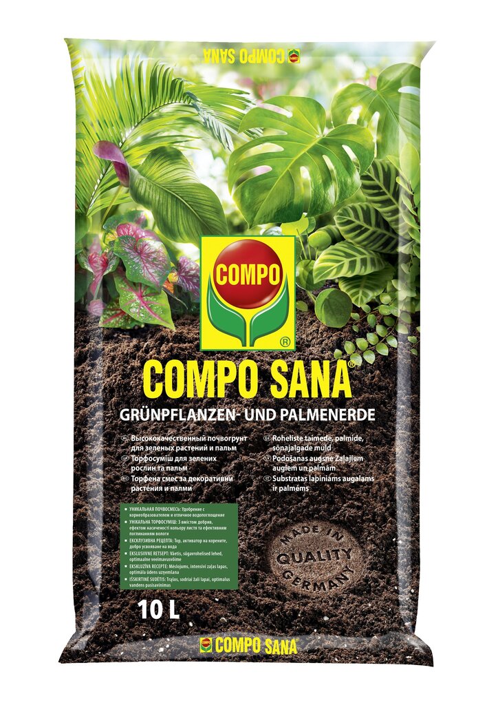 Leafy Plant Substrate Compo, 15l цена и информация | Muld, turvas, kompost | kaup24.ee