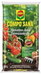 COMPO SANA Substraat tomatitele ja köögiviljadele, 20L hind ja info | Muld, turvas, kompost | kaup24.ee