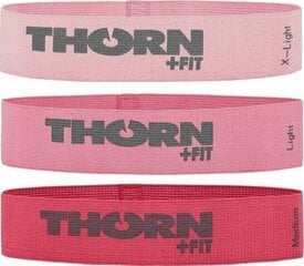 Набор резин сопротивления Thorn +Fit Mini Bands Lady Textile цена и информация | Фитнес-резинки, гимнастические кольца | kaup24.ee