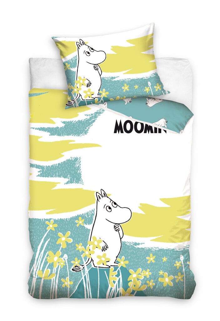 Laste voodipesukomplekt Moomin 100x135 cm, 2-osaline hind ja info | Beebide ja laste voodipesu | kaup24.ee