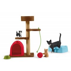 Котята с игровыми аксессуарами Farm World Schleich, 42501 цена и информация | MUST Металлическая бутылочка с Ярким рисунком (без BPA) (500ml) для мальчиков от 3+ лет Серая с Машинкой | kaup24.ee