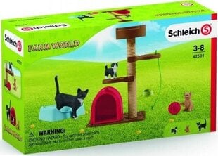 Котята с игровыми аксессуарами Farm World Schleich, 42501 цена и информация | Игрушки для девочек | kaup24.ee