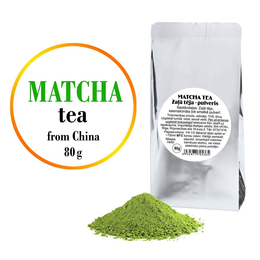 MATCHA rohelise tee pulber, (bulk), 80g hind ja info | Tee | kaup24.ee