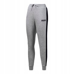 Naiste vabaaja püksid Puma Contrast Pants TR W Cotton, hall цена и информация | Спортивная одежда для женщин | kaup24.ee