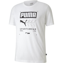 Meeste T-särk Puma Box Tee 58190802, valge цена и информация | Мужские футболки | kaup24.ee