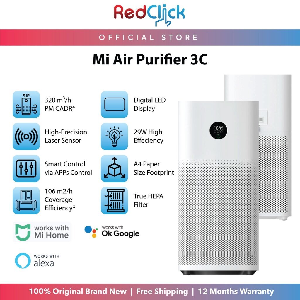 Õhupuhastaja Xiaomi Mi Air Purifier 3C BHR4518GL цена и информация | Õhupuhastajad | kaup24.ee