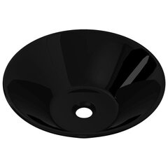 Раковина для ванной керамическая, круглая, черная цена и информация | Раковины | kaup24.ee
