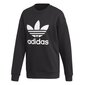 Naiste dressipluus Adidas Trefoil Crew, must hind ja info | Naiste pusad | kaup24.ee