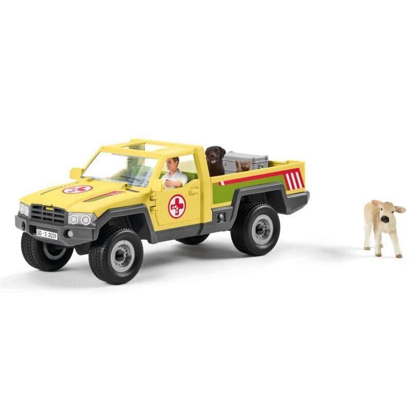 Farmi veterinaararsti auto Farm World Schleich hind ja info | Tüdrukute mänguasjad | kaup24.ee