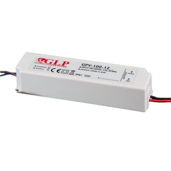 100W LED Toiteallikas GLP 12V IP67 hind ja info | Toiteplokid | kaup24.ee